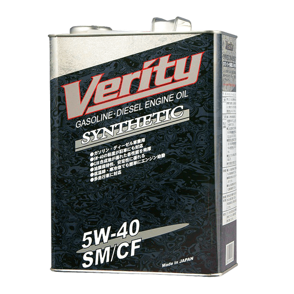 Verity Synthetic 5W-40 SM/CF Verity Synthetic 5W-40 SM/CF