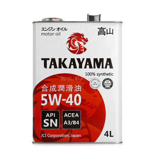 Моторное масло Takayama  SN 5W40 4L